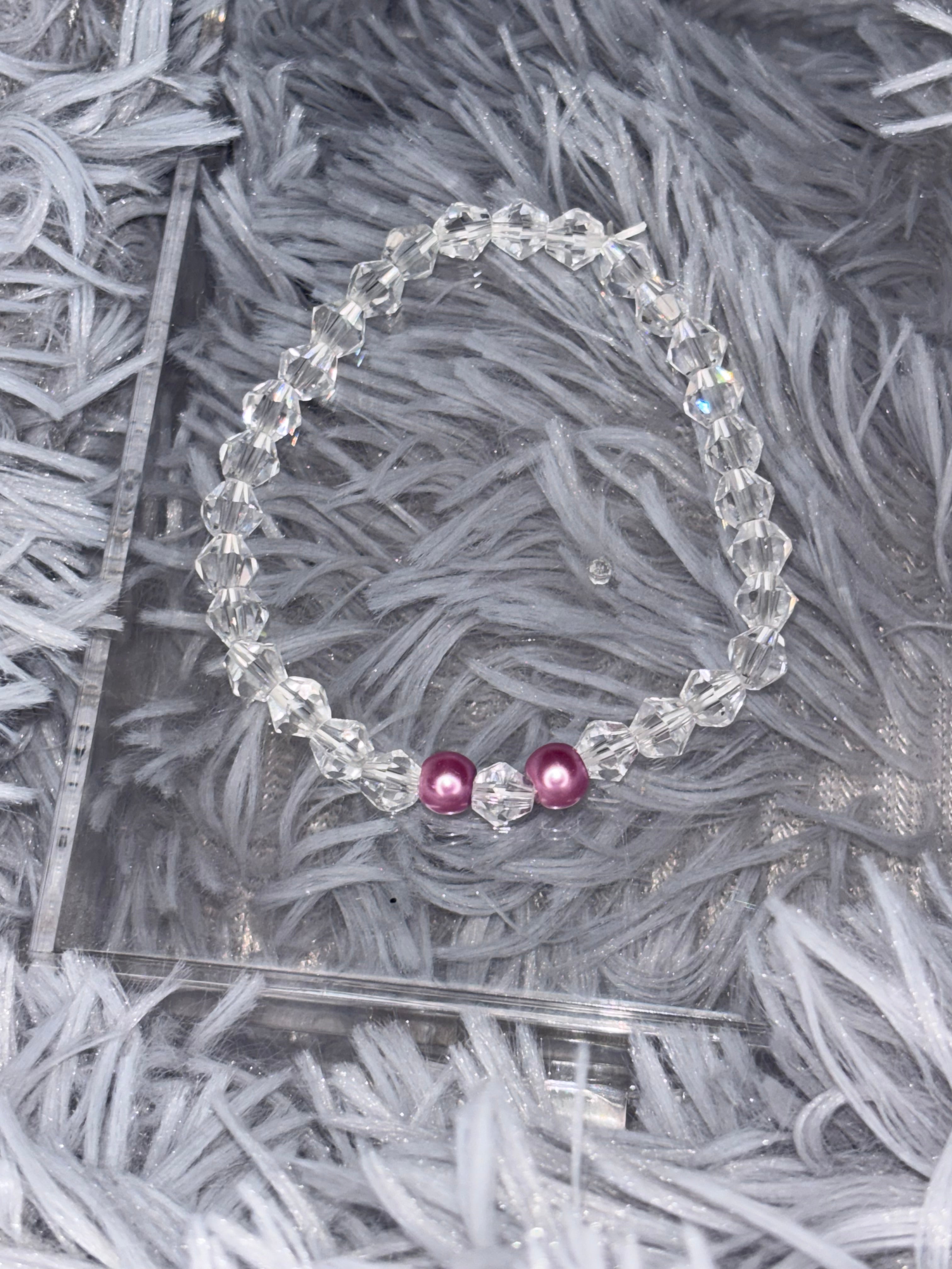 Clear Petal Bracelet