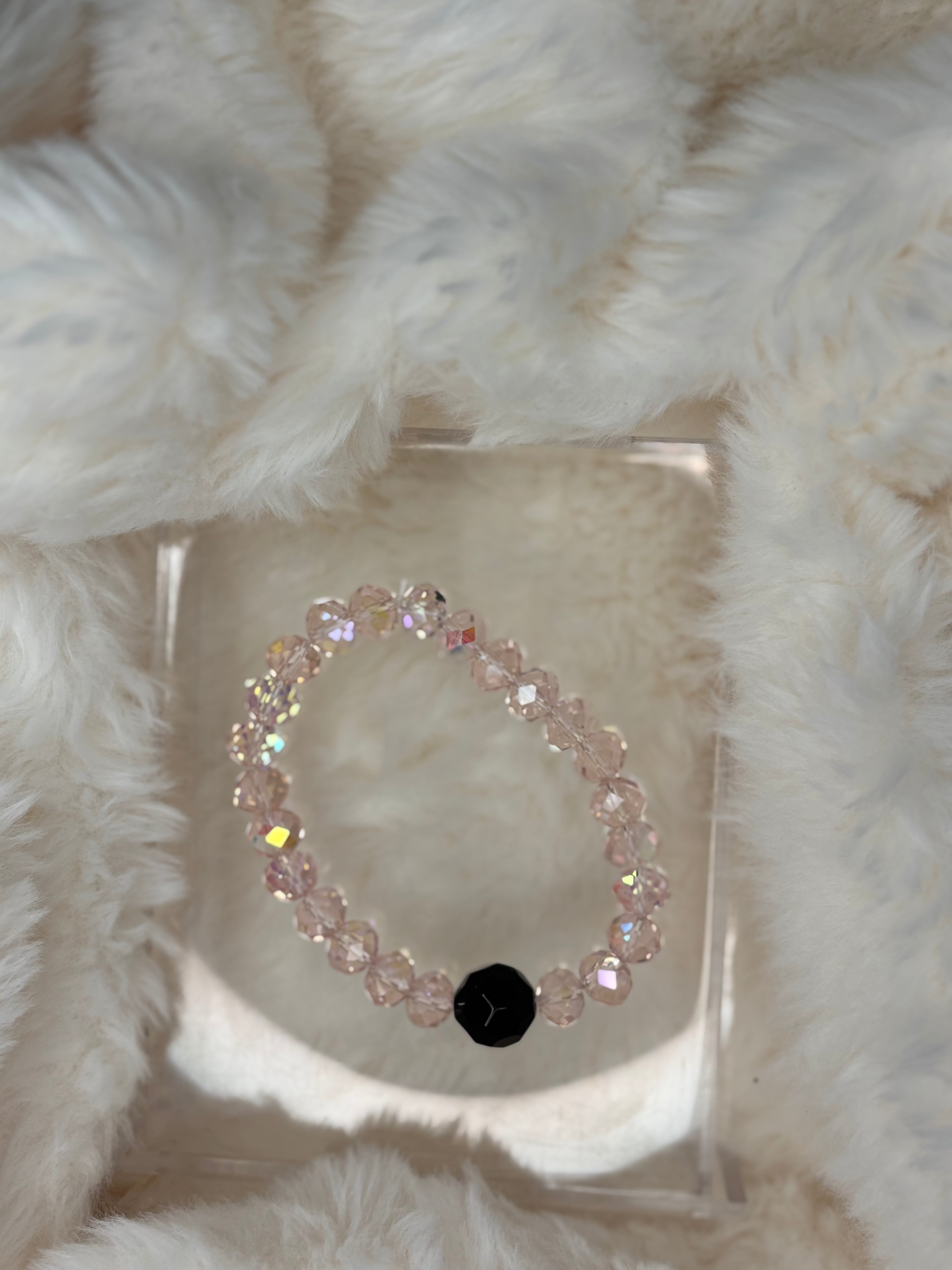 Clear Pink Bracelet